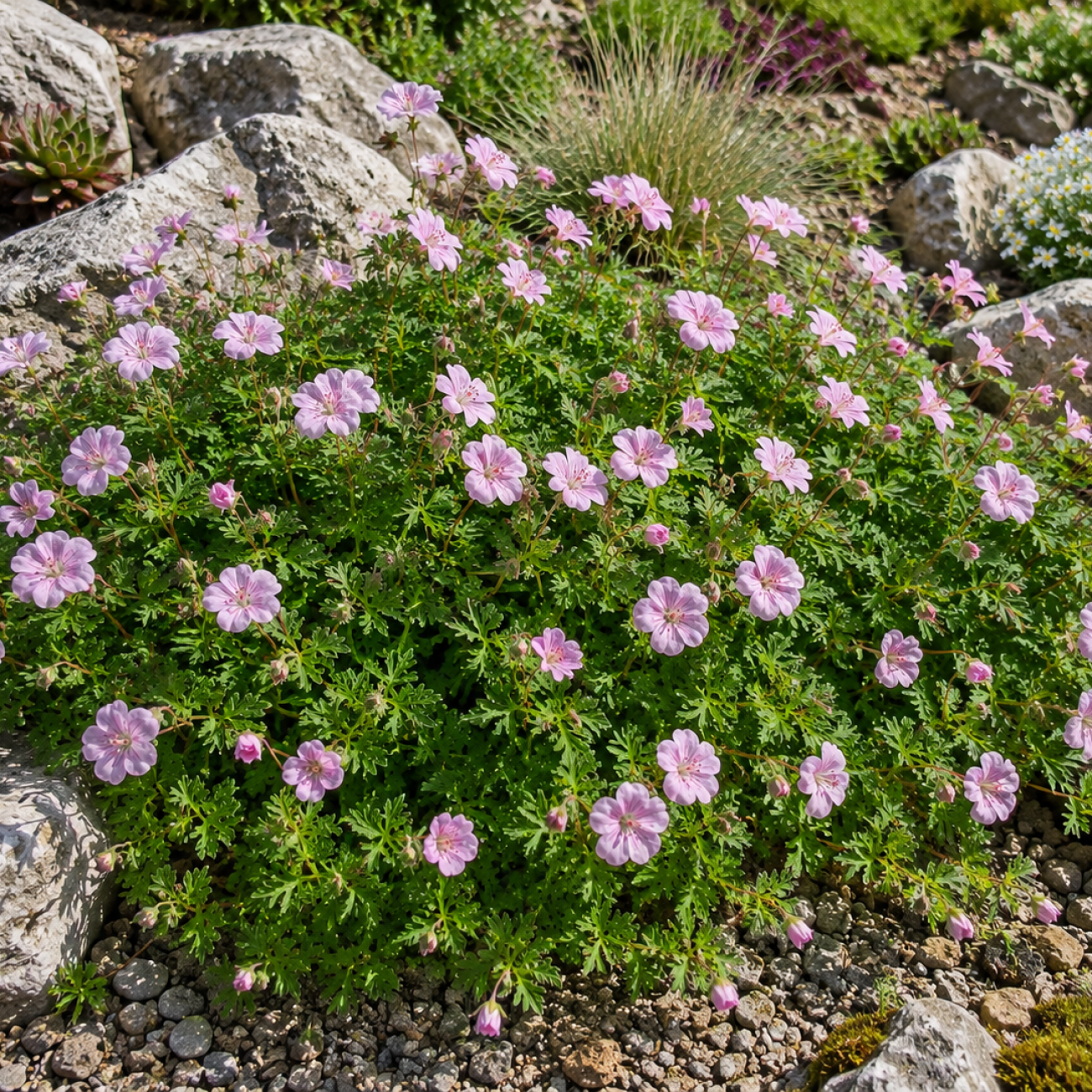 Obrázok Pakost kantabrijský (Geranium × cantabrigiense) ‘BIOKOVO’ - výška-10 cm, priemer-10-20cm, kont. C2L
